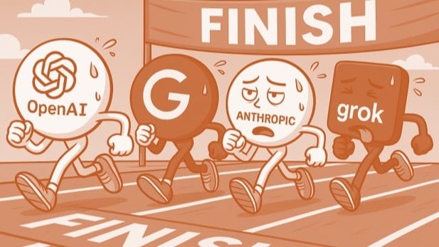 OpenAI vs Anthropic vs Gemini vs Grok: Who Has the Strongest AI Model? AI model comparison between OpenAI Anthropic Gemini and Grok